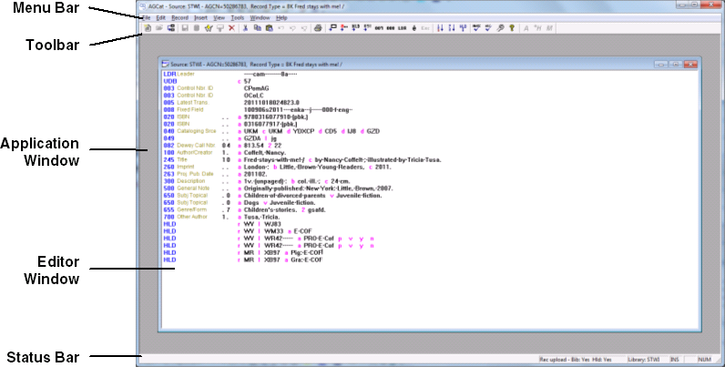 AGCat Application Window