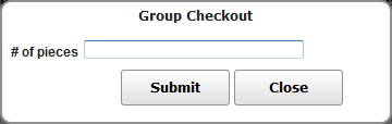Group Checkout Dialog