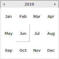 Date Entry Calendar - Months