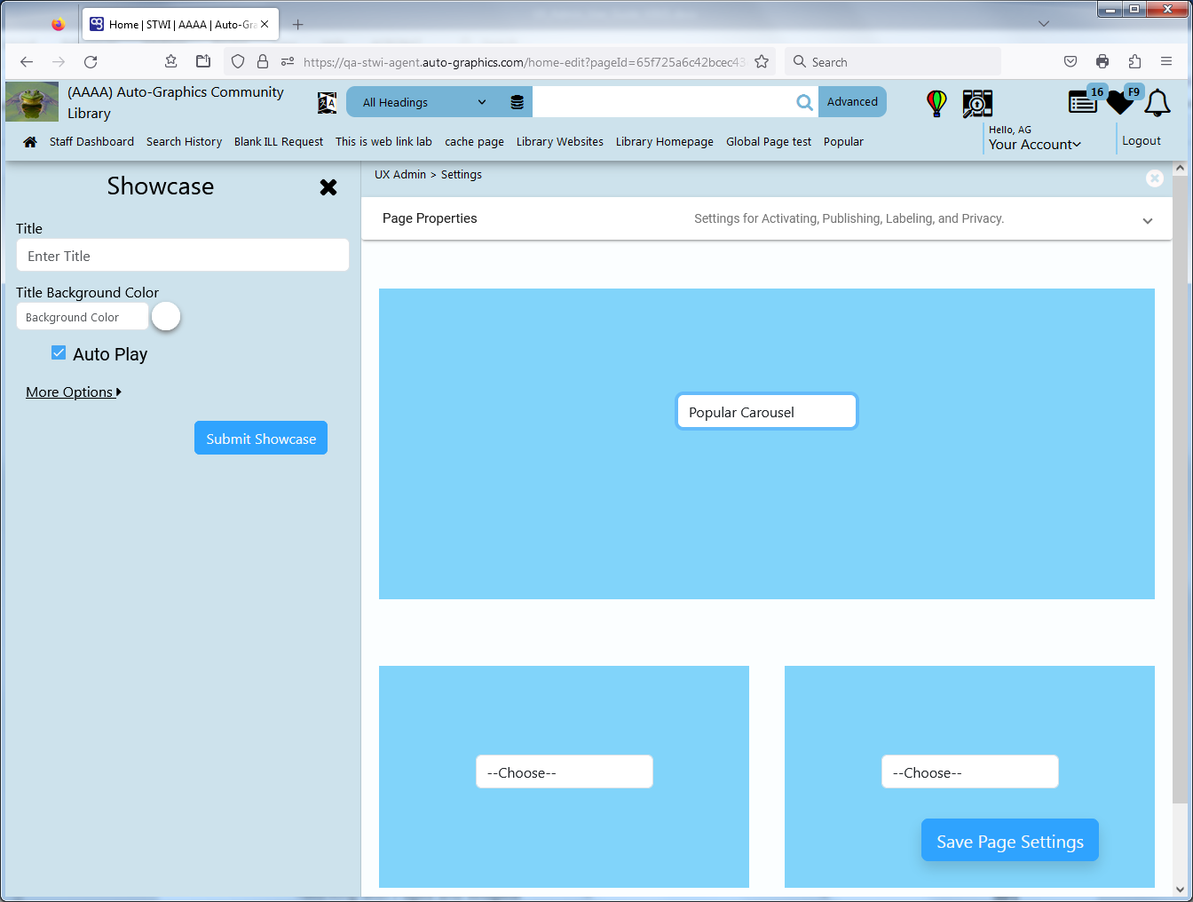 Popular Carousel Component Page