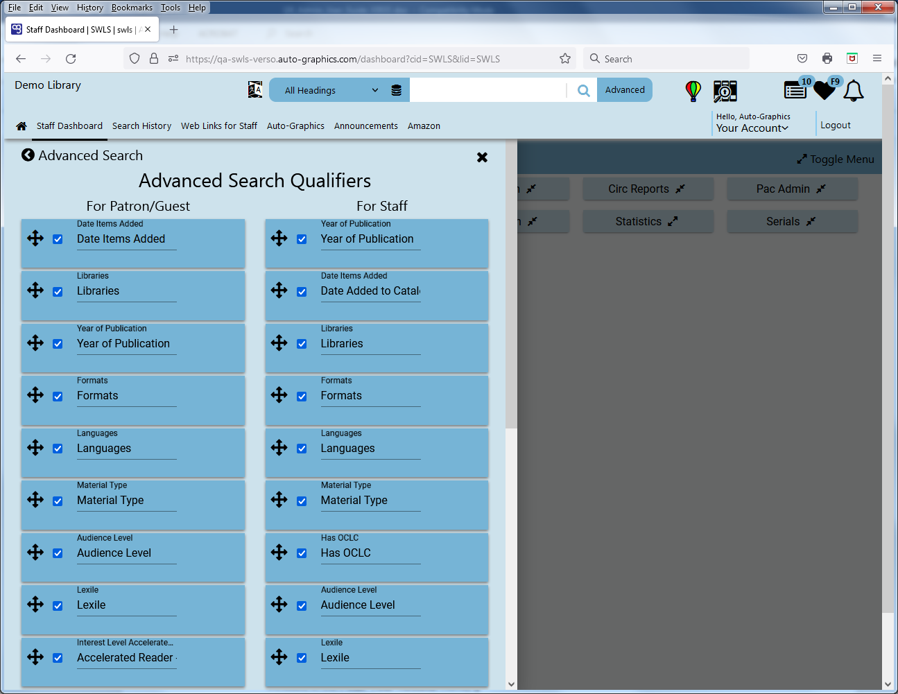 Advanced Search Qualifiers Page