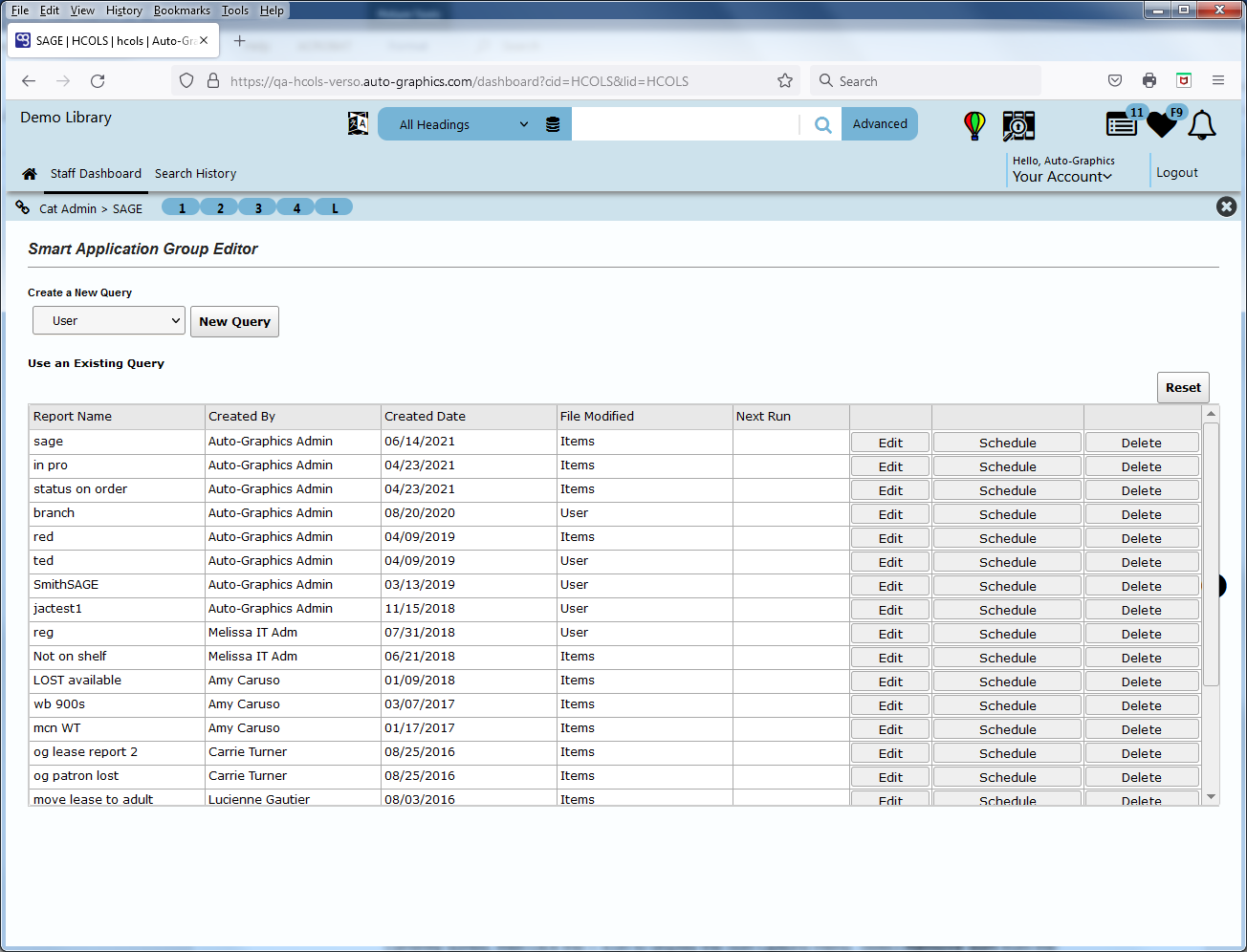 Smart Application Group Editor (SAGE)