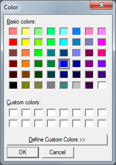 Windows Color dialog