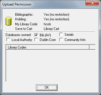 Upload Permission Dialog