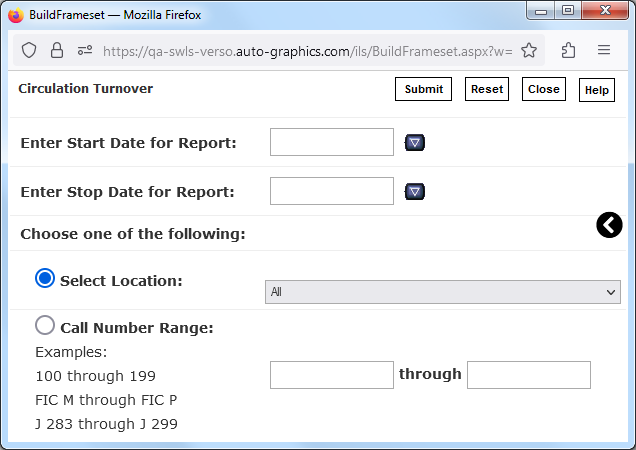 Circulation Turnover Screen