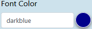 Font Color Swatch